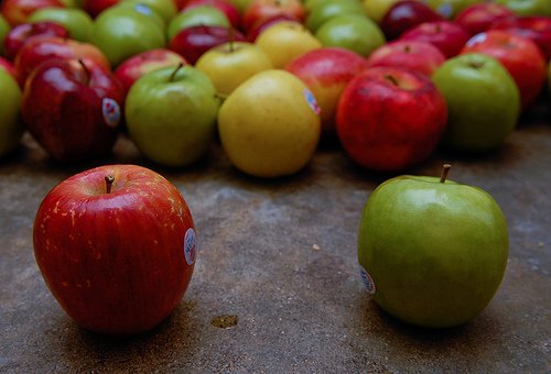 Ok, tal vez las manzanas no sean tan tentadoras como un chocolate...Pero, ¿quién dijo que hacer dietas era fácil?